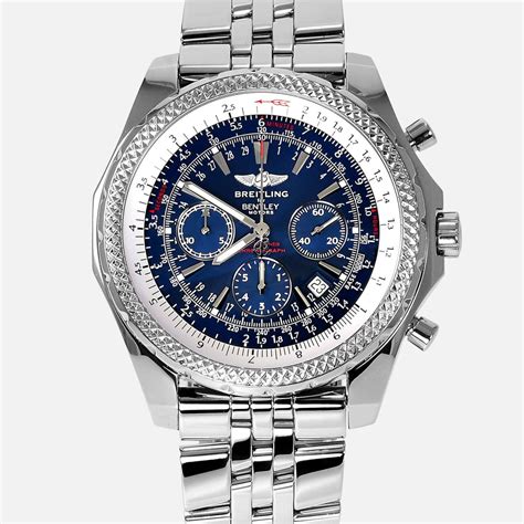 breitling bentley motors gmt special edition chrono steel a25362|breitling a25362 for sale.